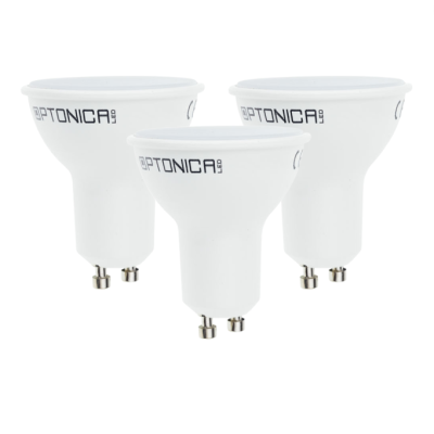 Lampadina Dicroica LED GU10 6.5 W Resa 40Watt Risparmio Energetico 6000K Pezzi 3
