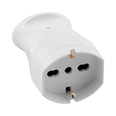 Presa Elettrica Schuko  Bianca 10/16  Ampere Ecova 