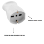 Presa Elettrica Schuko  Bianca 10/16  Ampere Ecova 