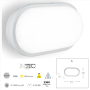 Plafoniera LED Bianca Ovale 15Watt Impermeabile Colore Luce Naturale 4000K 