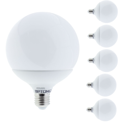 Lampadina LED Globo E27 15Watt Resa 88Watt Risparmio Energetico 2700K Pezzi 6