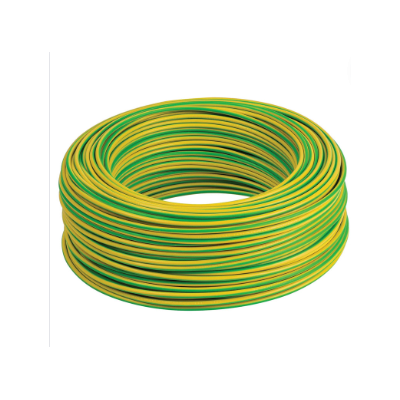 Cavo Elettrico Cordina Unifilare FS17 Sezione 6mmq Giallo Verde 100 Metri