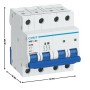 Interruttore Magnetotermico 4P 6Ka Curva C Chint Serie Nb1-63 Da Quadro Din
