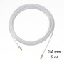 Sonda Passacavi Professionale Ecova Nylon Bianco 5 Metri