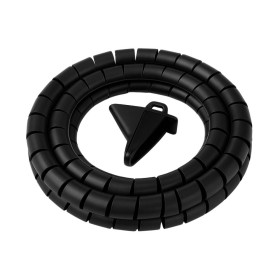 Guaina Spiralata Ecova 83395 Nera 15 Mm 1 8 Mt Con Pinza Guida