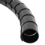Guaina Spiralata Ecova 83395 Nera 15 Mm 1 8 Mt Con Pinza Guida