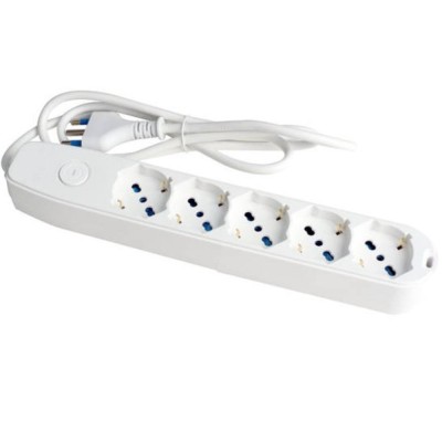 Multipresa Ecova 30081X Con 6 Prese Universali Bipasso Schuko