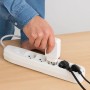 Multipresa Ecova 30081X Con 6 Prese Universali Bipasso Schuko