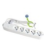 Multipresa Ecova 30081X Con 6 Prese Universali Bipasso Schuko
