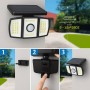 Faretto Led Solare Ecova Easy Move Con Sensore Orientabile
