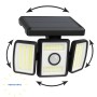 Faretto Led Solare Ecova Easy Move Con Sensore Orientabile
