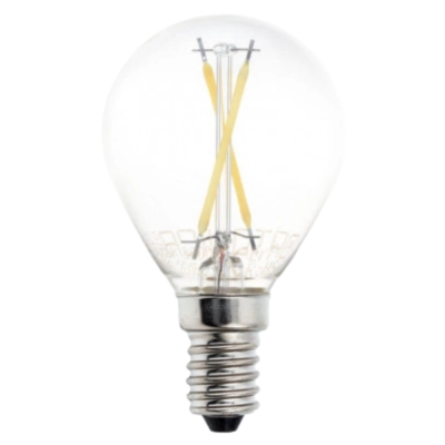 Optonica Lampadina Led a Filamento G45 E14 2W in Vetro