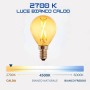 Optonica Lampadina Led a Filamento G45 E14 2W in Vetro