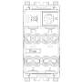 Interruttore Bipolare Vimar 2P 16Ax 250V Con Tasto Illuminato