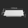 Optonica Mini Pannello a LED Backlit Quadro Slim  4500K Colore Bianco IP20