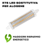 Fsl Lampada Led R7S 4000K Attacco R7S per Ambienti Domestici e Professionali