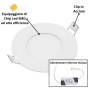 Optonica Mini Pannello LED Backlit Rotondo Ultra-Slim 18 Watt da Incasso Ø225mm