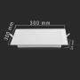 Optonica  Mini Pannelli Led Quadrati Backlit  6000K Superficie Retroilluminata 