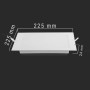 Optonica Mini Pannello LED 18W da Incasso Quadrati Ultrasottili Retroilluminati Bianco