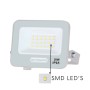 Optonica Proiettore Led Smd Corpo Bianco 20 Watt con Cavo 15 cm Esterni IP65