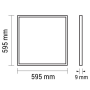 Optonica Pannello Luminoso A Cornice A Led 60x60 Adatto Per Ambienti Interni