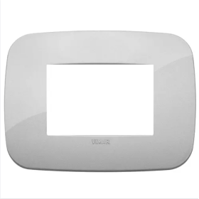 Vimar Arkè Placca Round Tecnopolimero Silver 3 Moduli 19683.89