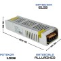 Optonica 6133 Alimentatore Sottile 150W 12V 12.5A per Strisce LED  IP20