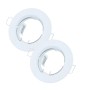  Optonica 5070 Supporto Fisso Da Incasso in Alluminio GU5.3 Confezione da 2 Pezzi