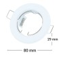  Optonica 5070 Supporto Fisso Da Incasso in Alluminio GU5.3 Confezione da 2 Pezzi