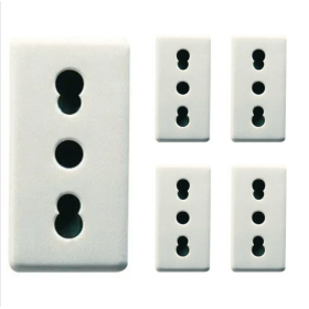 Presa Bivalente Bipasso 10/16A Serie  Gewiss GW20203 Pezzi 5
