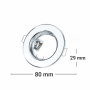 Optonica 5072 Anello Incasso Rotondo Non Regolabile GU5.3 Confezione 2Pz 