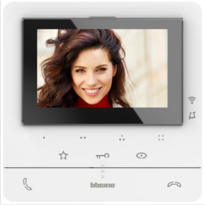 Videocitofono Connesso Tecnologia 2 Fili Vivavoce Classe 100X16E  Bticino Bianco 