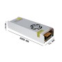OPTONICA 6165 Alimentatore LED 360W 24V Metallo Sottile con Ventola per Strisce LED
