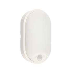 Plafoniera LED Bianca Ovale 14Watt Sensore di Movimento Luce Naturale 4000K 