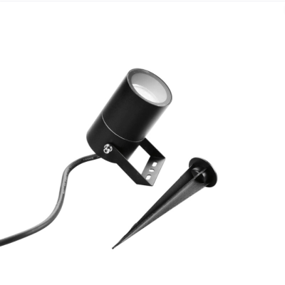 Proiettore Spot  Alluminio Nero Picchetto Incluso Attacco GU10 IP54