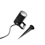 Proiettore Spot  Alluminio Nero Picchetto Incluso Attacco GU10 IP54