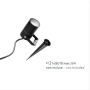 Proiettore Spot  Alluminio Nero Picchetto Incluso Attacco GU10 IP54