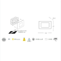 Segnapasso LED Incasso Rettangolare 3 Watt CCT Temperatura Regolabile