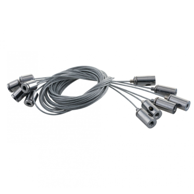 KIT Fissaggio Cavi 1,5 Metri per Pannello LED Confezione 6 Pezzi