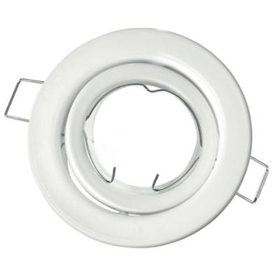 Struttura Rotonda Incasso Orientabile per Lampada GU10 REFLEX Metallo  