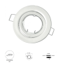 Struttura Rotonda Incasso Orientabile per Lampada GU10 REFLEX Metallo  