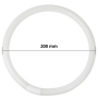Lampadina Circolare Trifosforo Fluorescente Luce Bianca 6500K
