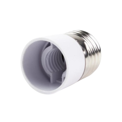 Adattatore Portalampada da Attacco E27 a Attacco E14 Plastica IP20 