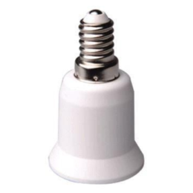 Adattatore Portalampada da Attacco E14 a Attacco E27 Plastica IP20 
