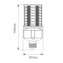 Lampadina LED OBO E27 27 Watt Luce Bianco Fredda 5000K IP64