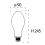 Lampada LED Filamento E27 26 W Luce Bianco Naturale 4000K 
