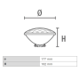 Lampada PAR LED a Immersione 12 Volt IP68 Luce Bianco Fredda 6500K 20W 