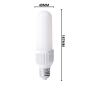 Lampada LED Tubolare Attacco E27 Plastica 18 Watt