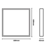 Cornice In Alluminio Bianco Per Pannelli Led 60X60 Installazione Facile