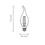 Lampadina LED Filamento Colpo di Vento Attacco E14 Potenza 4 Watt